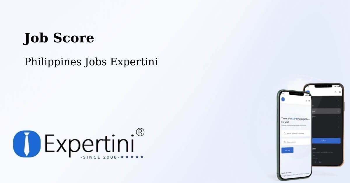 Job Score & Job Description Score Tool – Romblon - Philippines Jobs Expertini